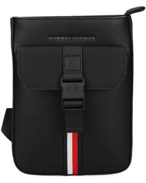 Tommy Hilfiger Messengertas Met Gespsluiting - Zwart
