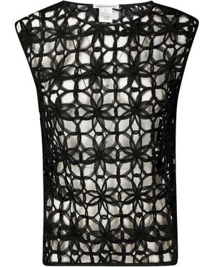 Stefano Mortari Locker Gestricktes Tanktop - Schwarz