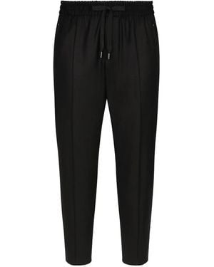 Dolce & Gabbana Drawstring Panelled Trousers - Black