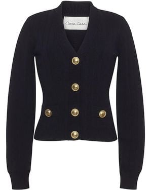 Cara Cara Cardigan Lavira À Design Côtelé - Bleu