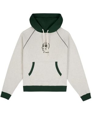 Brain Dead Hoodie Mit Logo-Stickerei - Weiß