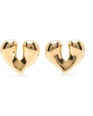 Missoma Molten Heart Earrings - Metallic