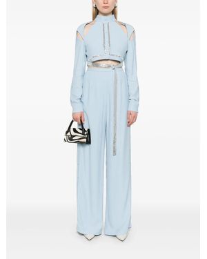 Giovanni bedin Cropped Cut-Out Jacket in White | Lyst