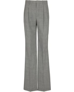 Balmain Pantalon À Carreaux Prince De Galles - Grey