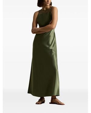 ralph lauren green evening dress Ralph Lauren Green Sleeveless Maxi Dress Women's Regular Long Evening Gown
