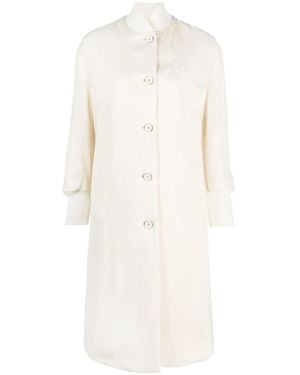 Jil Sander Appliqué Logo Bomber Jacket - White