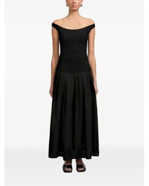MARCELLA Robe Longue Selene - Black