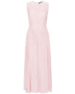ROTATE BIRGER CHRISTENSEN Vestido Largo Fruncido - Rosa