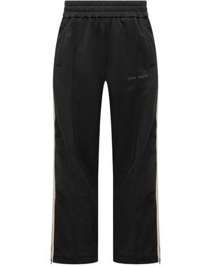 Palm Angels Side-Stripe Track Trousers - Black