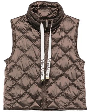 Max Mara Gesteppte Weste - Braun