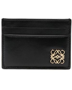 Loewe Puffer Anagram Card Holder - Black