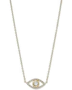 Anzie Classique Evil-Eye-Halskette Mit Diamanten - Mettallic