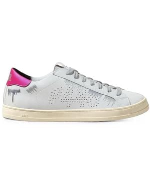 P448 John Embroidered Sneakers - White