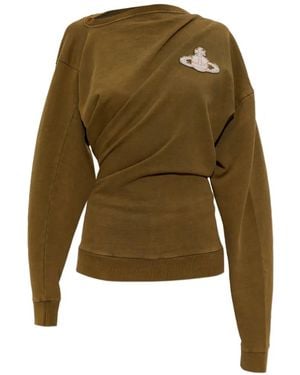 Vivienne Westwood Hebo Orb-Appliqué Sweatshirt - Green