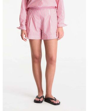 MC2 Saint Barth Amani Linen Shorts - Pink