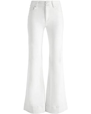 Alice + Olivia Missa Wide-Leg Jeans - White
