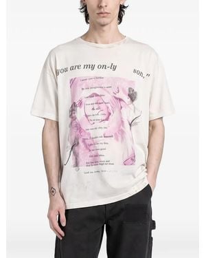 Enfants Riches Deprimes Graphic-Print Distressed T-Shirt - White