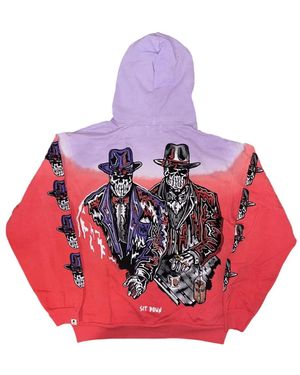 Warren Lotas Sit Down Graphic-Print Hoodie - Pink