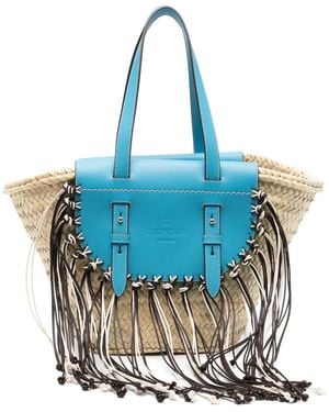 CUBA LAB Tropicana Capri Tote Bag - Blue