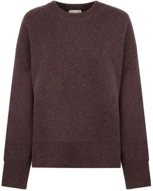 LeKasha Pull En Cachemire À Design Côtelé - Marron