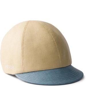 Prada Canvas Cap - Natural