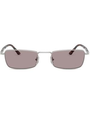 Persol Rectangle-Frame Sunglasses - Metallic