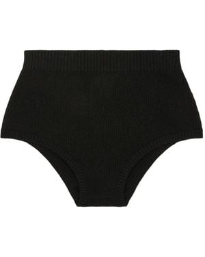 Alanui Cashmere-Blend Shorts - Black