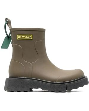 Off-White c/o Virgil Abloh Sponge Ankle Boots - Green