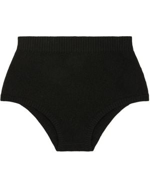 Alanui Finest Ribbed Short - Black