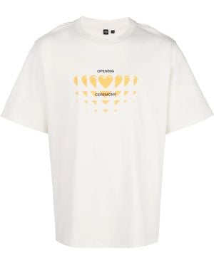 Opening Ceremony Heart Print T-Shirt - Multicolor