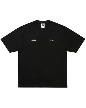 Palace X Nike Swoosh Logo-Print T-Shirt - Black