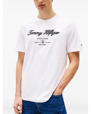 Tommy Hilfiger Logo t-shirt - Blanco