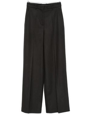 JOSEPH Alana pleated-front trousers - Schwarz