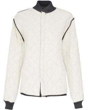 Maison Margiela Quilted Bomber Jacket - White