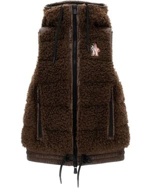 Moncler フーデッド フリーストップ - ブラウン