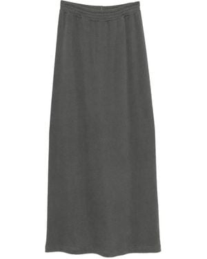 Marie Adam-Leenaerdt Elasticated-Waistband Maxi Skirt - Grey