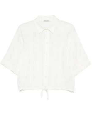Marc O' Polo Drawstring-Hem Shirt - White