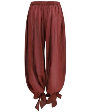 ANDAMANE Noor Tie-Cuff Pants - Red