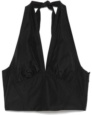 ANDAMANE Top mit Neckholder - Schwarz