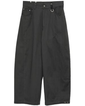 TEAM WANG design Reset Wide-Leg Trousers - Grey