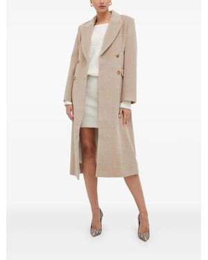 Notes Du Nord Double-Breasted Buttoned Coat - Natural