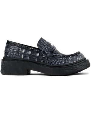 CAMPERLAB Mocassini Vamonos Con Effetto Coccodrillo - Nero