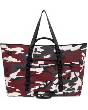 Supreme Bolso Shopper Con Estampado Militar - Blanco