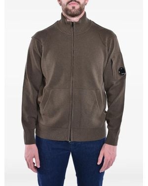 C.P. Company Cardigan Lens Zippé - Grey