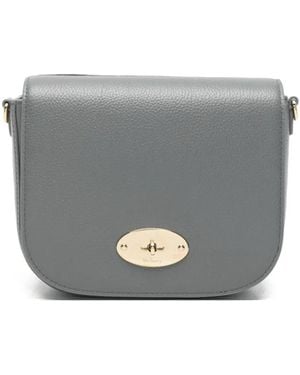 Mulberry Small Darley Grain Leather Shoulder Bag - Grey