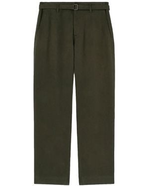 RETORI Peach-Touch Linen Trousers - Green
