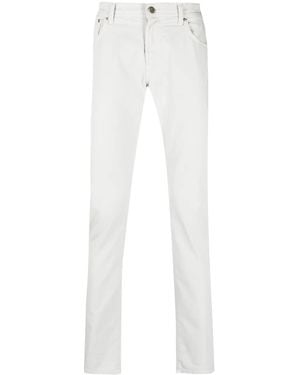 Corneliani Low-Rise Skinny Trousers - White