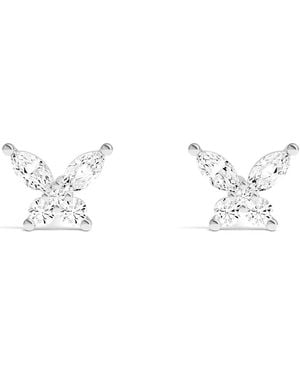 Apm Monaco Butterfly Stud Earrings - White