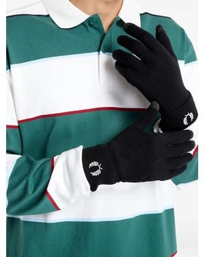 Fred Perry Merino-Blend Gloves - Green