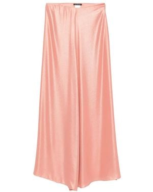 LE_RJTANGE® Metallic-Effect Pallazzo Trousers - Pink